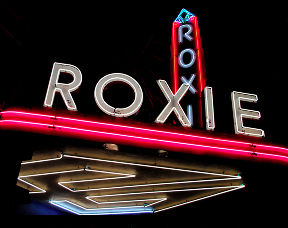 Roxie Theater neon sign